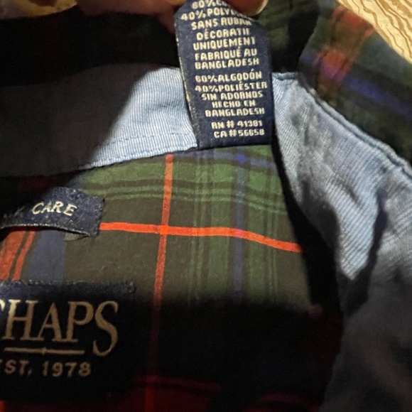 Chaps By Ralph Lauren Men's Long Sleeve Button Up Dress Shirt, Medium - Picture 8 of 16